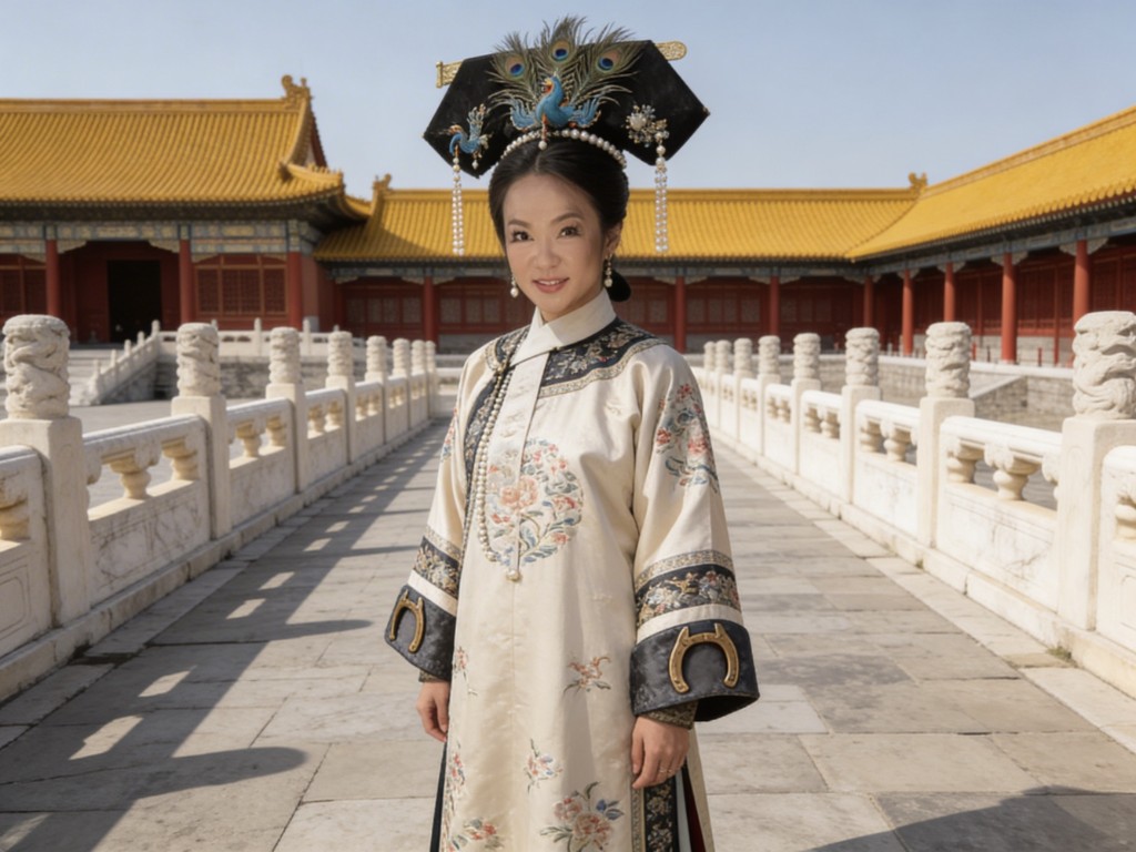 User in Qing Dynasty style