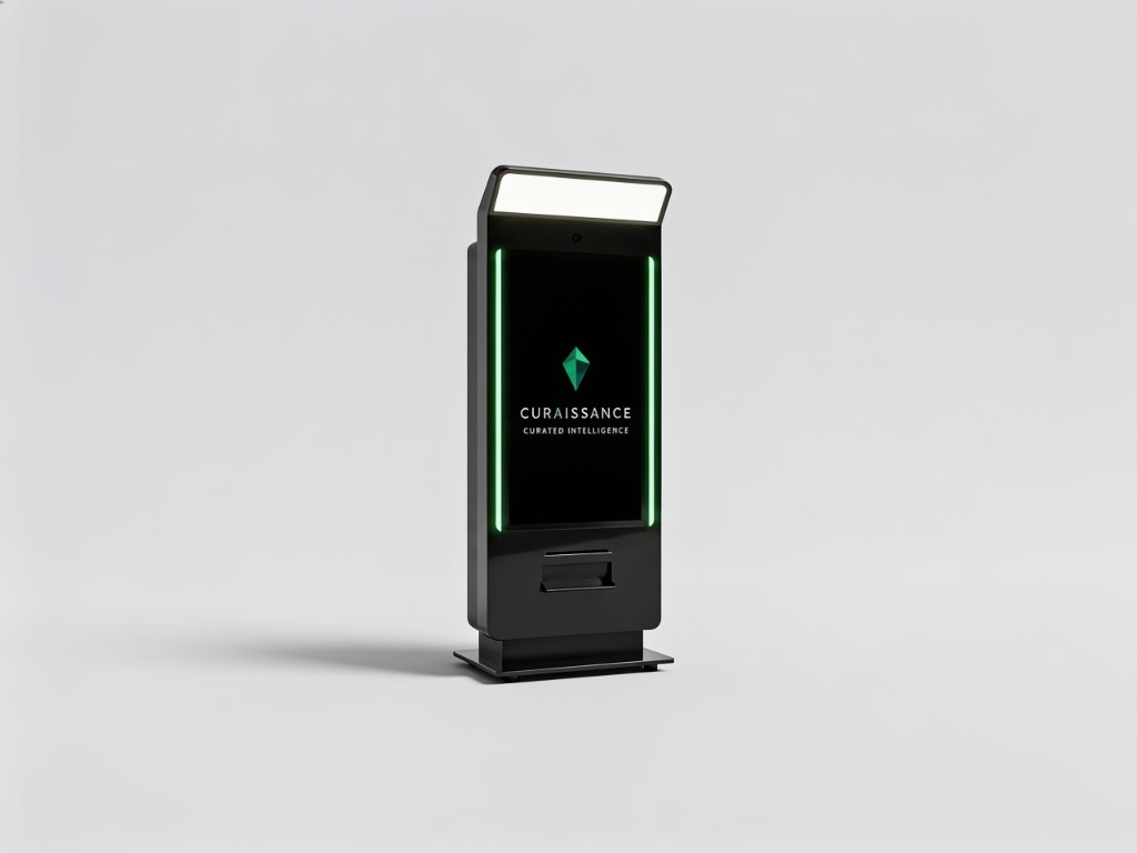 Curaissance guest portrait terminal — freestanding unit